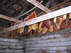 Image of the smokehouse interior