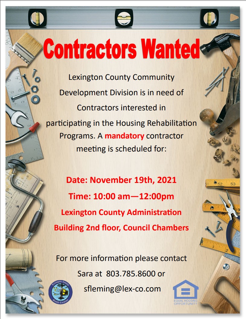 Grants Contractor Workshop Flyer